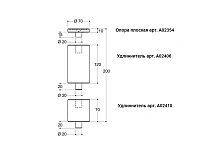 Удлинитель, 120 мм, 80 т