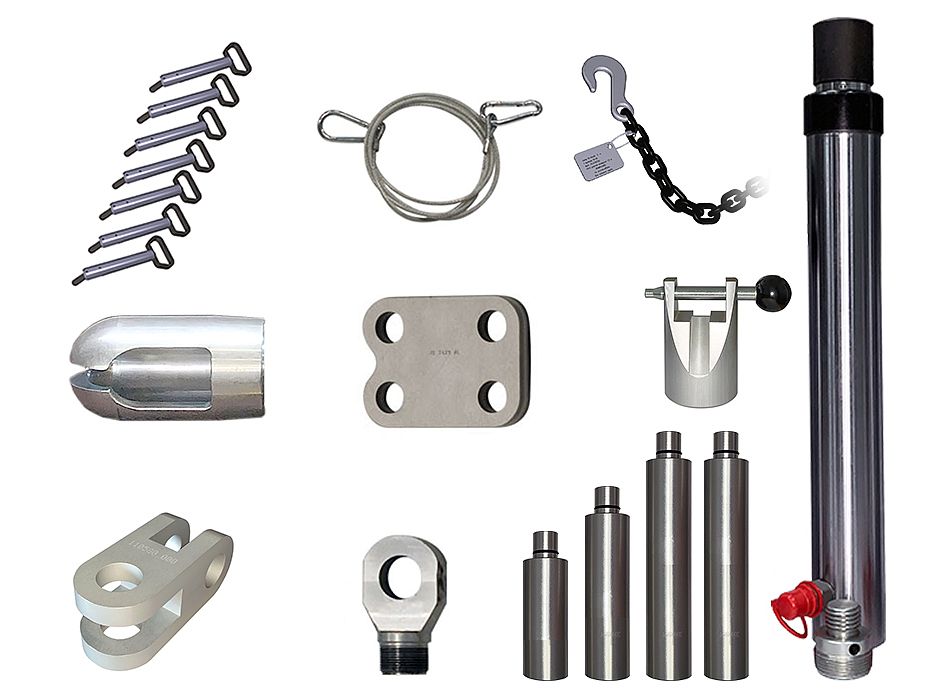 Комплект толкающего цилиндра 10 тонн, правки кабин 