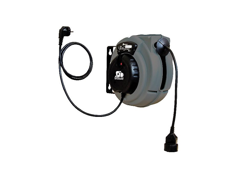 Катушка с электрическим кабелем 15 м., на 220 В., с защитой на 2 кВт.