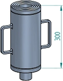 Удлинитель, 300 мм, 150 т, для моделей M100/72 и M150/90