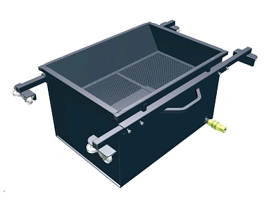 Поддон маслосборный, передвижной 95 л, для сервисной ямы, доп. опция - комплект артикул 317-44 для откачки