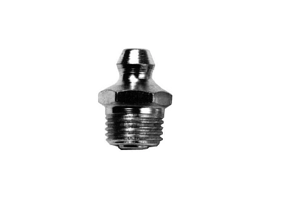 Пресс-масленка, прямая,1/4"-28 SAE-LT. Длина под шестигранную головку, 16 мм.