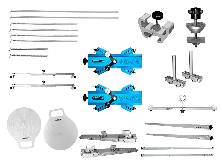 Комплект оснастки для систем колёсной диагностики грузовиков, прицепов и п/прицепов