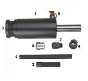 Комплект цилиндра гидравлического на  32 тонны с ударным штоком 