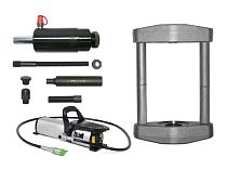 Комплект для снятия и установки шарнирных соединений легковых автомобилей с гидравлическим цилиндром на 22 тонны, универсальный с насосом (базовая версия)