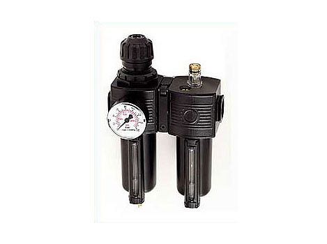 Фильтр-регулятор и лубрикатор, макс. давление воздуха 1,2 МПа, резьба 3/8" (3/8"-1/2")