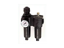 Фильтр-регулятор и лубрикатор, макс. давление воздуха 1,2 МПа, резьба 3/8" (3/8"-1/2")