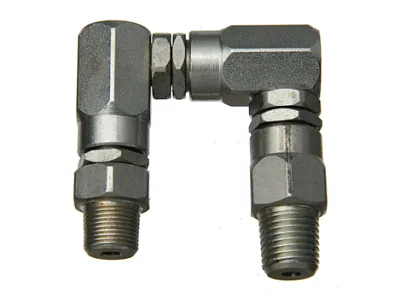 Соединение поворотное Z-образное для смазки, 1/4" NPT(m) - 1/2"-27 (m), макс. давление 50 МПа