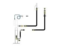 Комплект для монтажа насоса на полу без фильтра-регулятора воздуха и масляного фильтра