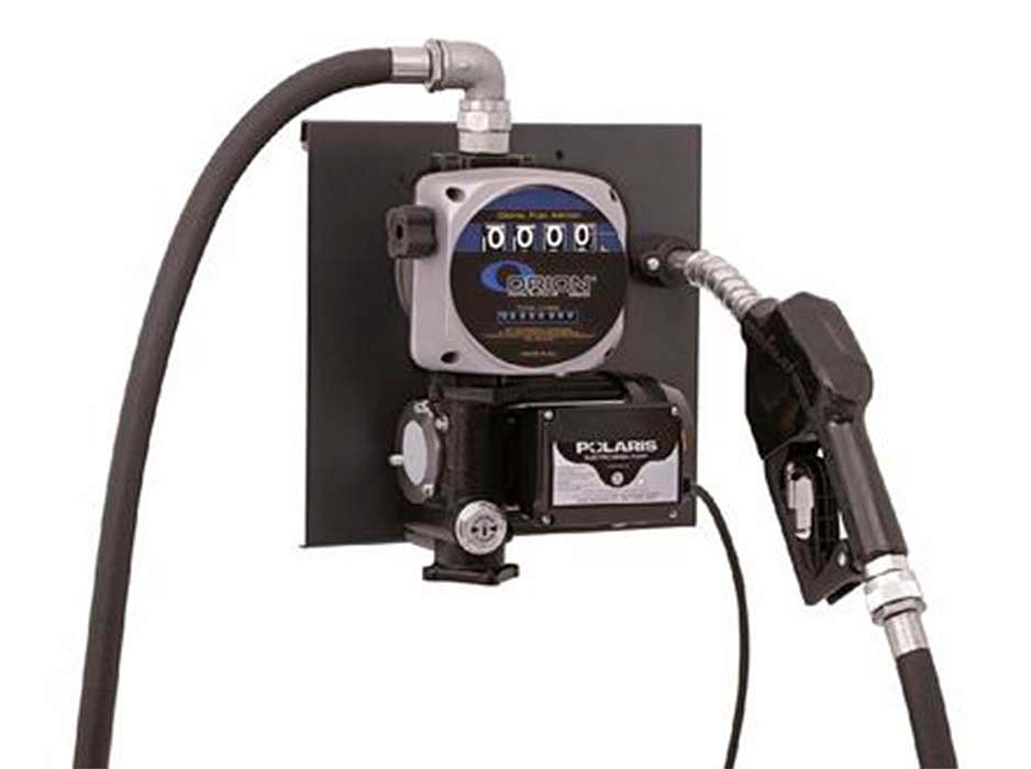 Насос электрический для дизельного топлива, 220В, 70 л/мин (шланг 4м, пистолет, расходомер)