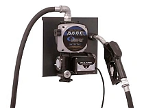 Насос электрический для дизельного топлива, 220В, 70 л/мин (шланг 4м, пистолет, расходомер)