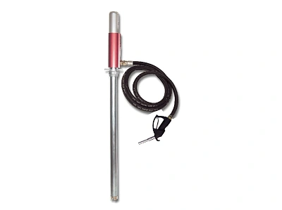 Комплект насоса 1:1 для масла и дизельного топлива под бочку 200 л, пневмопривод; пистолет раздаточный, 1 МПа, 55 л/мин