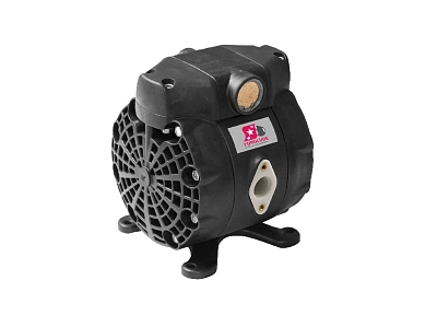 Насос диафрагменный ЕD50 PP для перекачки химически активных жидкостей; 1:1; 50 л/мин.; 0,7 МПа; +80°С; вход воздуха G3/8"(f); вход/выход жидкости G1/2"(f)