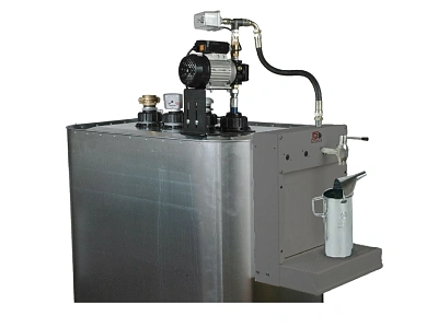 Комплект электрического насоса для масла с автозапуском для ёмкостей 700/1000 л. с раздатчиком масла; 1 МПа; 9 л/мин