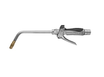 Пистолет для раздачи масла с металлическим носиком,изогнутым под углом 60 град. с полуавтоматическим каплеуловителем, макс. давление: 10 MПa (100 бар), макс. расход 20 л./мин.