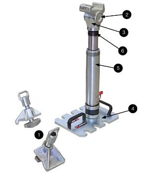 Гидравлический цилиндр 20 тон на шарнирной опоре 