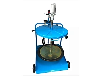 Нагнетатель смазки 50:1 под бочки 180-220 кг передвижной; 0,5 кг/мин