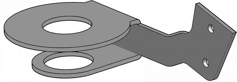 Держатель левосторонний для удлинителя к моделям M100/72 и M150/90