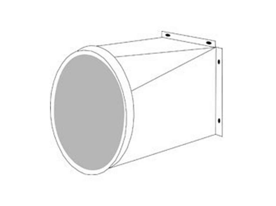 Патрубок выходной для вентилятора системы отвода выхлопных газов диаметра 250 мм 84330