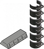 Комплект страховочных скоб и держателя, 150 т