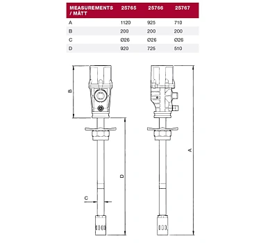 Насос для смазки; пневмопривод, 55:1; под бочку 50 кг; 0,7 кг/мин.;1 МПа