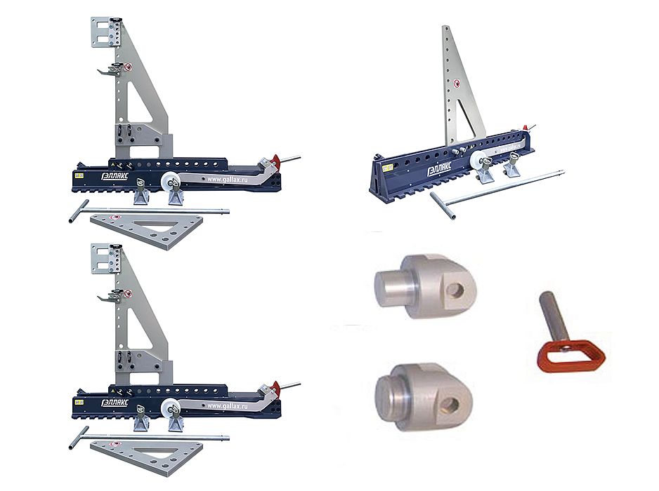 Комплект двух прессов горизонтальных и одного упора