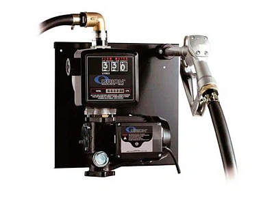 Насос электрический для дизельного топлива, 220В, 50 л/мин (шланг 4м, пистолет с расходомером)