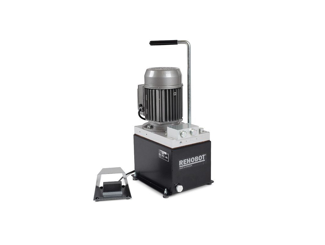 Насос гидравлический, электрический привод 220В, 70 МПа, 3,2л, автом клапан сброса, педаль