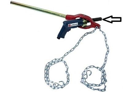 Адаптер MK2-1/2" на пневматическую дрель c резьбовым креплением