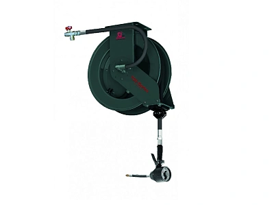 Катушка открытая для раздачи масла, шланг 20 м. х 1/2"; 7,5 МПа; пистолет с механическим расходомером