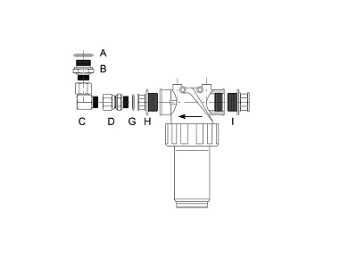 Комплект установочный для фильтра отработанного масла