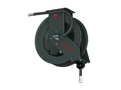 Катушка открытая с шлангом для раздачи смазки, цельностальная; шланг 20 м. х 1/2"; 35 МПа; 1/2"