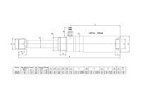 Гидроцилиндр тянущий, усилие 11 т, ход штока 127 мм, высота 436 мм 