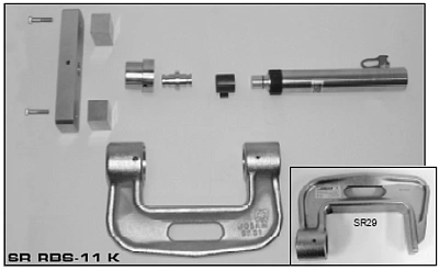 Струбцина 10 тонн с дополнительной скобой для правки рам 