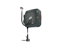 Катушка закрытая для раздачи масла, шланг 10 м. х 1/2"; 7,5МПа; пистолет с механическим расходомером