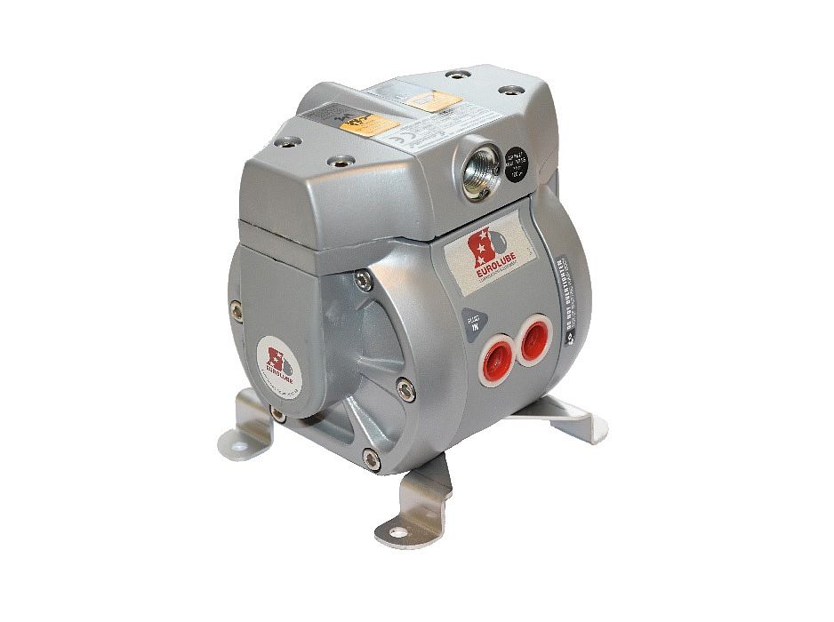 Насос ED30 диафрагменный с пневмоприводом; 1:1; 30 л/мин.; 0,7 МПа; вход вохдуха G3/8"(f); вход жидкости 2x3/8”(f); выход жидкости G1/2"(f); +80°С