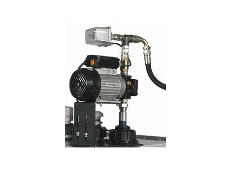 Комплект насоса с электроприводом для масла с автоматикой (авто вкл 6 бар/выкл 24 бар) для ёмкостей 700/1000л, макс. давл.: 2,4 МПа, произв-сть: 10л/мин; 220В; 780 Вт.; 50Гц; 1450 об/мин; IP44